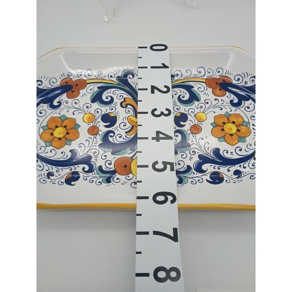 Nova Deruta Platter Tray Octagonal Rectangle Ricco Italy - Picture 4 of 6